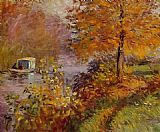 The Studio Boat 2 by Claude Monet